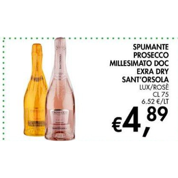 Spumante Prosecco Millesimato Doc Extra Dry Sant'Orsola